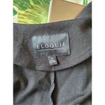 Eloquii  Womens Ruffle Sleeve Jacket Blazer Open-Front 3/4 Ponte Black Size 16 Photo 1