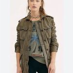 Free People  Not your Brothers Surplus Army military Jacket green full zip M Photo 1