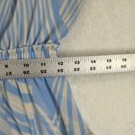 MISA Los Angeles Becca Dress Short Sleeve Blue Beige Zebra Print S READ Photo 2