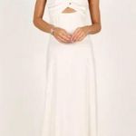 Petal and Pup Rosetta White Strapless Cut Out Midi Dress 16 Photo 1