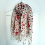 Floral Leopard Print Scarf Pink Photo 1