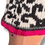 Vintage Icelandic Design Fair Isle Knit Vest Wool Blend Zip Front Large Warm Ski Black Photo 3