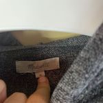 Madewell Women's Cropped Heathered Gray Hoodie Sweatshirt Size Medium Athleisure Photo 3