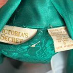 Victoria's Secret  Gold Label Emerald Green Long Sleeve Robe size Small vintage Photo 3