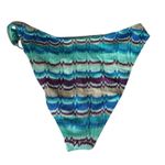 River Island  Women Textured Pull On Bikini Bottom, Blue Combo Size 6 NWT Photo 3