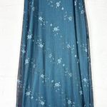 Vintage Whimsigoth Maxi Dress Size Small Dark Floral Sparkle Glitter Fairy 90s Black Photo 3