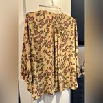 NYDJ  Pintuck Blouse Blue & Navy Floral Photo 1