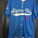 Sigma Chi Baseball Jersey Blue Size M Photo 0