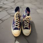 Converse Chuck Taylor 70 Hi Top Sneaker Rush Blue Plaid US Womens 8.5 / Mens 6.5 Photo 5