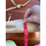 Portland Leather Goods Cream Crossbody Bag Small Zip Top Adjustable Strap Photo 4