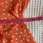 Flynn Skye peach polka dot balletcore ruffle short sleeve cutout mini NWT SZ SM Photo 5