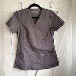 Grey's Anatomy by Barco Riley 3-Pocket Mock Wrap V-Neck Top Size XS Photo 1