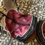 ZARA  snake skin metallic burgundy western cowboy boots Photo 10