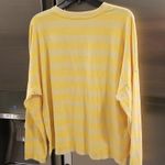 Michael Stars 💕💕 Long Sleeve Striped Pattern T-Shirt ~ Saffron Yellow Stripes Photo 1