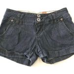 ZCO Jeans Denim Cuffed Shorts Double Button Size 3 Blue Photo 0