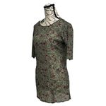 Jessica Simpson Vtg Y2K Mesh Floral Paisley Blouse M | Forest Fairy Hippie Top Photo 2