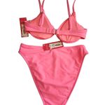 Xhilaration Jrs Pink Underwire + Cheeky High Leg Bikini Set XS 00 NEW Photo 2