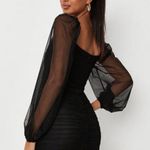 Missguided Misguided black puff sleeve corset mini dress Photo 1