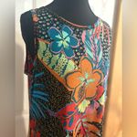 Vince Camuto  Black Floral Crewneck Sleeveless Maxi Dress Size L NWT Photo 2