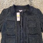 Nanette Lepore NWT  Tweed Sequin Denim Jacket Photo 4