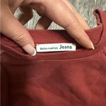 Reformation  Women’s Brick Red Crewneck Sweater and Jogger Set Photo 1