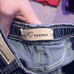 Love Trends Jean Cargo Mini Skirt Blue Size 3 Photo 2