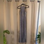 Juniors Elegant City Studio Halter Lace Gown Gray Size undefined Photo 2