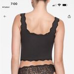 SKIMS  Fits Everybody Lace Tank Onyx NWT Size M black Photo 5