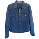 Steve Madden NWT Denim CHARLEY Snap-Up TOP Sz XS Photo 1