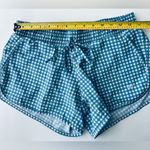 ALBION FIT  Blue Gingham Running Shorts lined sporty preppy Travel XS Photo 3