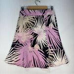 Gap Stretch Tropical Print A-Line Skirt Size 4 Lightweight Cotton Y2K Cowgirl Photo 1