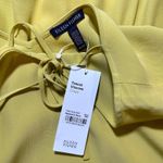 Eileen Fisher NWT ‎ Yellow Yarow Tencel Viscose Crepe Drop Waist Dress Womens XS Photo 5