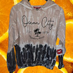 Hot Kiss New  Ocean‎ City Maryland Tie Dye Hooded Sweatshirt Size Medium Photo 0