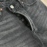 Abercrombie & Fitch The Dad High Rise Button Fly Black Stretch Jean Shorts 24 Photo 5