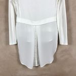 White House | Black Market Long Sleeve Layered Look Hi-Low Tunic XS Photo 3