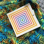 LuLaRoe  Green Blue Yellow Tropical Pencil Cassie Skirt Size Med NWT #7168 Photo 2