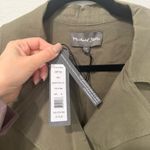 Michael Stars  Jodi Cropped Green Utility Jacket M Photo 2