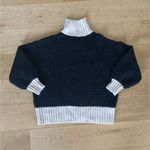 Verge Girl - Ada Oversized Knit Jumper Sweater in Black & Beige Photo 0