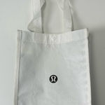 Lululemon athletica White and Black Tote Bag Photo 0