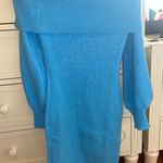 SheIn Light Blue Sweater Dress Photo 1