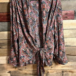 Simply Noelle  Paisley Wrap‎ Style Top Size L/XL Photo 0