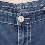 Vanity Bootcut Jeans Womens Size 29W 33L Embellished Rhinestone Studded Pockets Blue Size 29 Photo 6