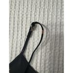 J.Crew  Black Floral Tank Dress Side Slit Adjustable Straps Midi Whimsy Goth Photo 4