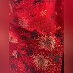 Vintage Howard Wolf Red Black Floral Paisley Button Vest Size 14 Made In USA Photo 5