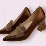 Women's Chunky Block Low Heels Pumps Work Office Dress Shoes Size 6 Brown Photo 2