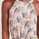 Anthropologie Lindsay Structured Halter Top Size L Multicolor Geometric Trendy Photo 3