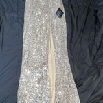 Lulu Silver Sequin Maxi Dress Photo 2