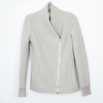 IRO Curty Virgin Wool Moto Style Blazer Jacket Size 38 Photo 2
