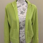 Cato Green Zipper Long Sleeve Large Sweater Photo 1