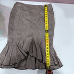 Marciano  Wool Blend Pencil Trumpet Skirt Brown Y2K Photo 4
